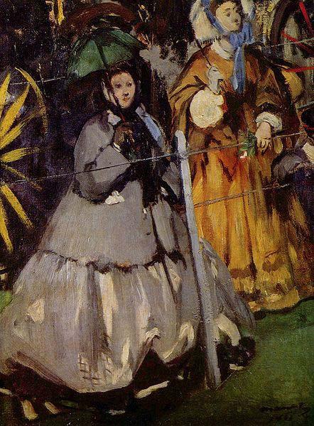 Edouard Manet Zuschauerinnen beim Rennen oil painting picture